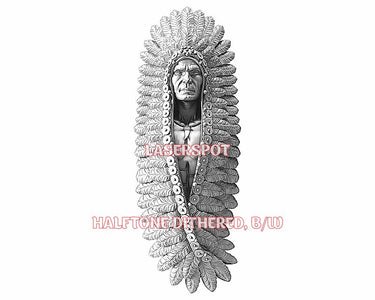 American native 3d illusion & laser-ready files - 3DWave.us